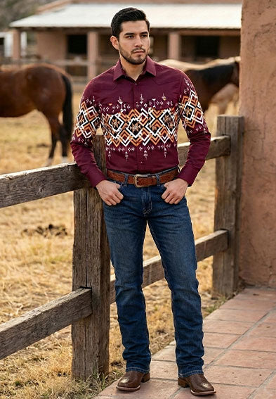 Men's Snap Button Shirt