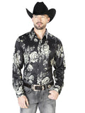 Black Casual Long Sleeve Shirt 43679