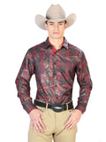 Red Casual Long Sleeve Shirt 43795