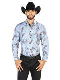 Gray Casual Long Sleeve Shirt 43815
