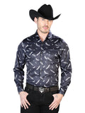 Black Casual Long Sleeve Shirt 43934