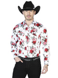 White Roses Casual Long Sleeve Shirt 43935