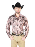 Light Brown Casual Long Sleeve Shirt 43947