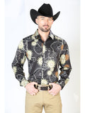 Black Gold  Casual Long Sleeve Shirt 43992
