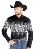 El General - Casual Long Sleeve Shirt - Black 44451