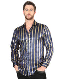 El General Navy/Gold Casual Long-Sleeve Shirt 44553