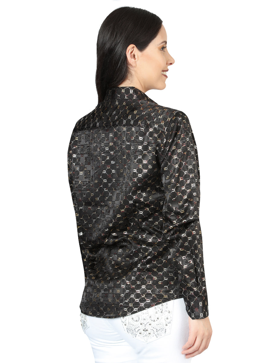 El General Black/Gold Casual Long-Sleeve Shirt 44558