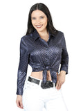 El General Navy Blue Casual Long-Sleeve Shirt - Black/Gold 44560