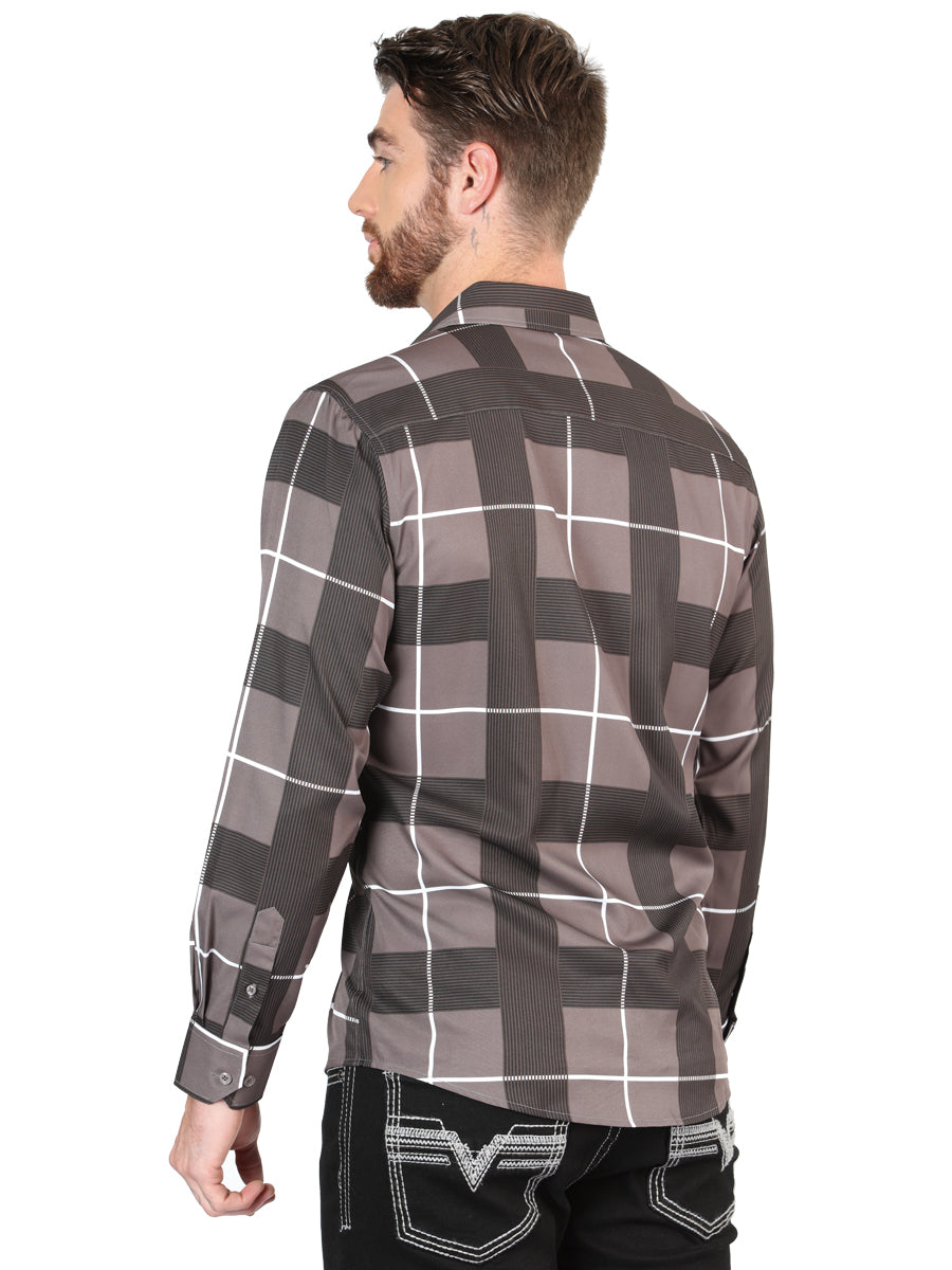 El General Grey Casual Long-Sleeve Shirt 44602