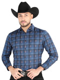 El General - Casual Long Sleeve Shirt - Black/Brown 44704