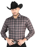 El General - Casual Long Sleeve Shirt - Mocha/Olive 44712