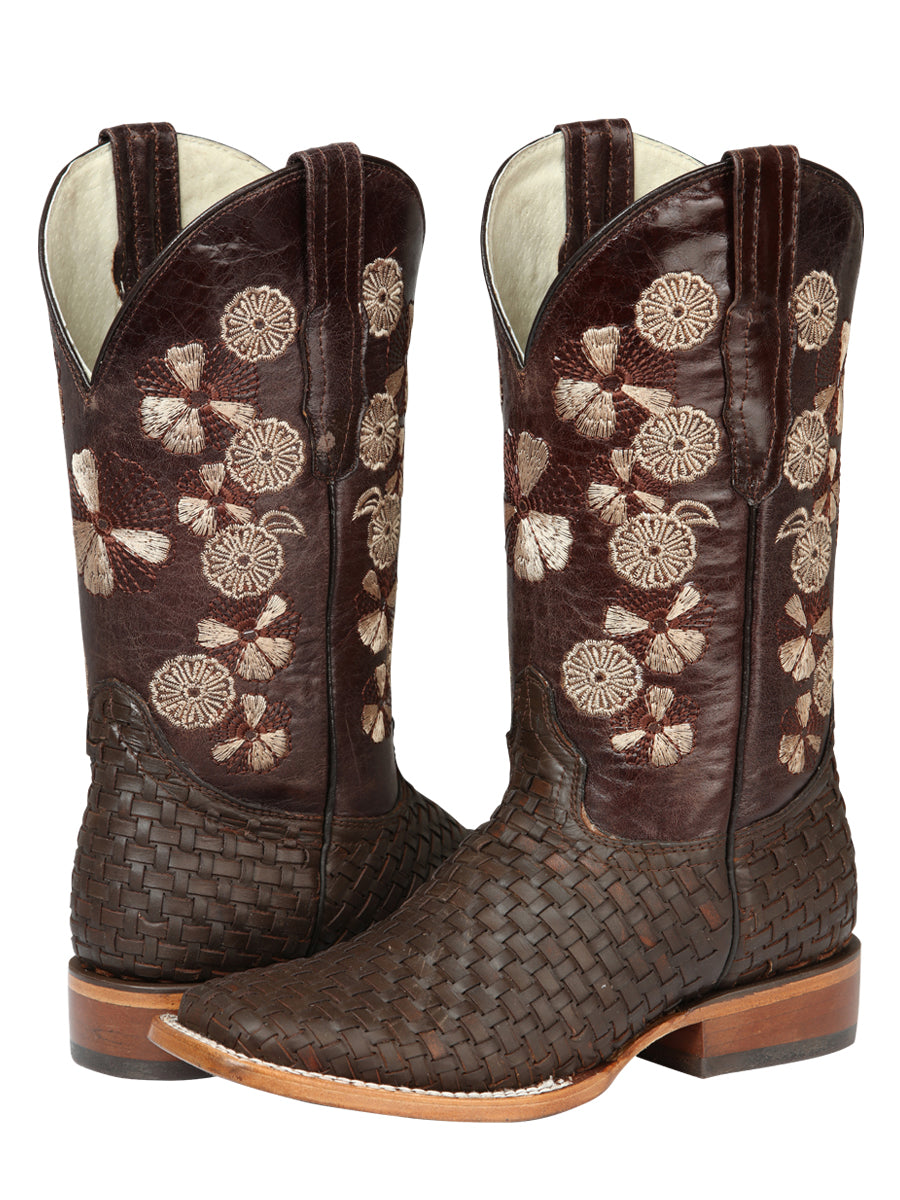 El General Women’s Rodeo Boots Petatillo - Brown 44855