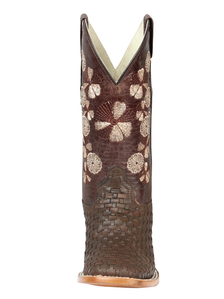 El General Women’s Rodeo Boots Petatillo - Brown 44855