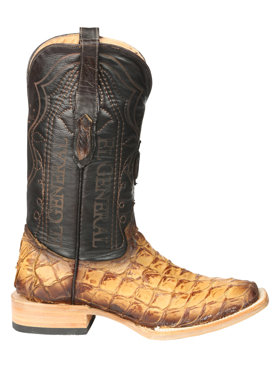 El General Men's Exotic Monster Fish Rodeo Cowboy Boots - Orix  45086