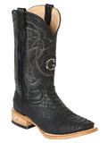 El General Men's Exotic Python Rodeo Boots - Black 45089