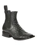 El General Men’s Python Imitation Black Ankle Boots 45093