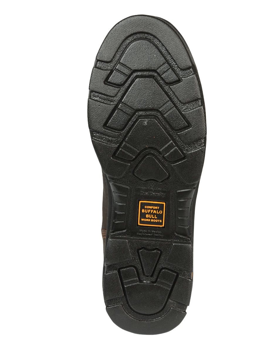Buffalo & Bull Men’s Work Boots with Toe Cap Bovine Leather - Rino  Moka 45260