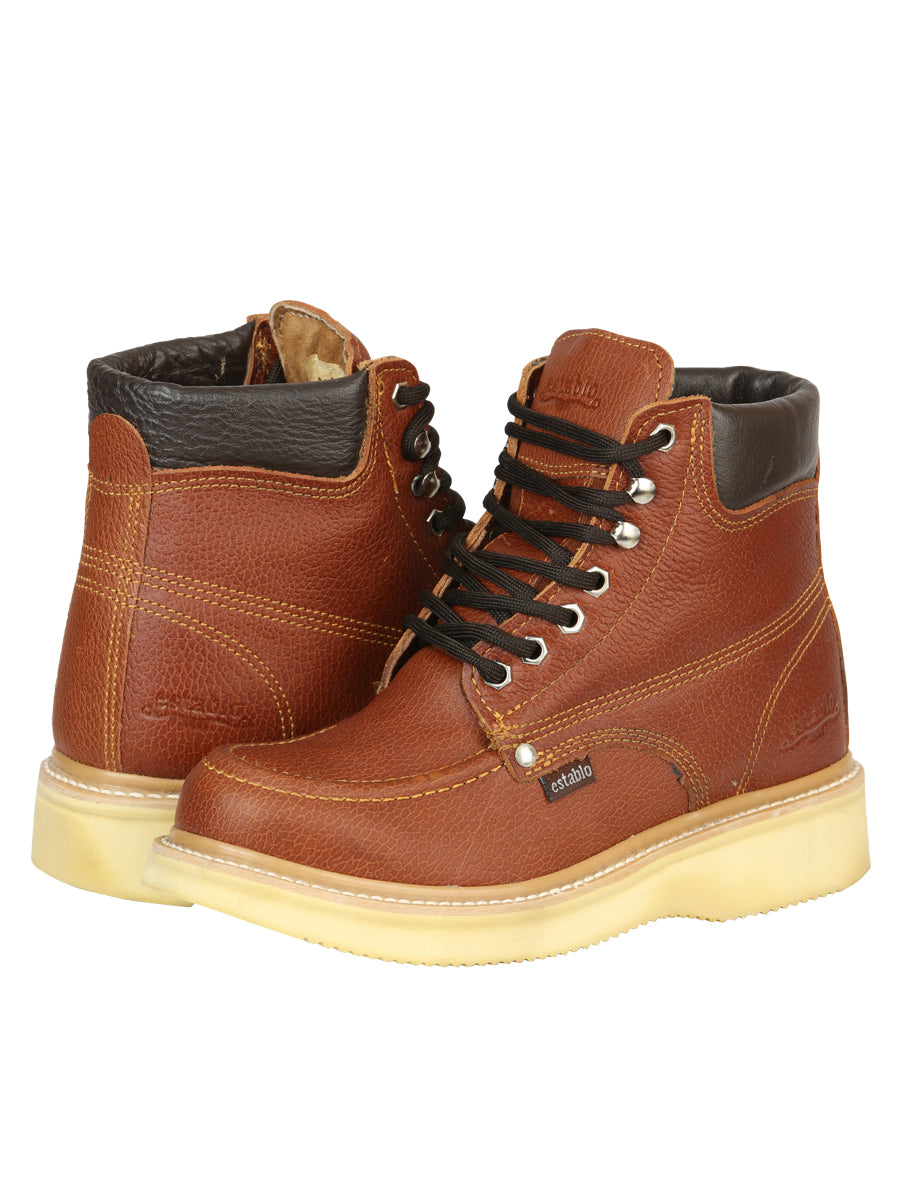 Establo Men’s Work Boot - Grizzly Honey Lace-Up 45428