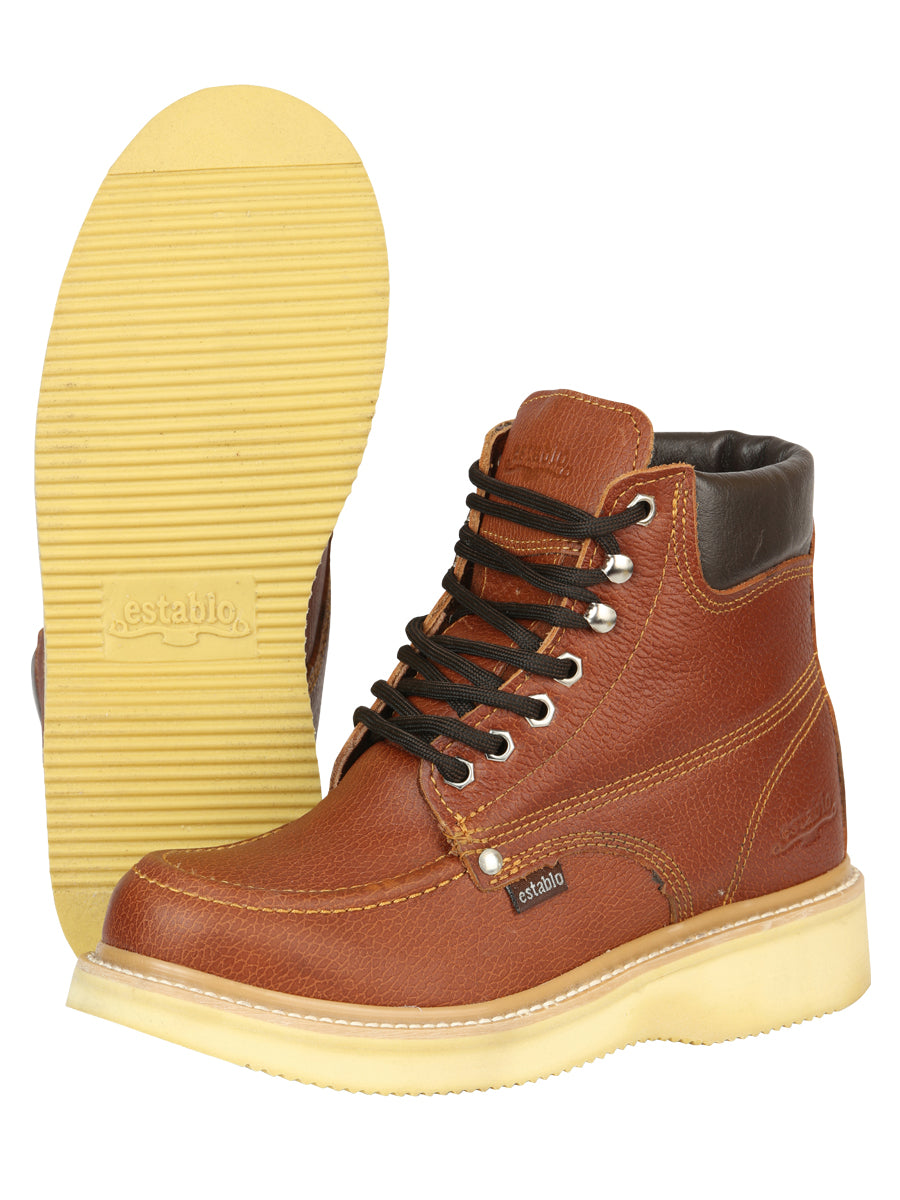 Establo Men’s Work Boot - Grizzly Honey Lace-Up 45428