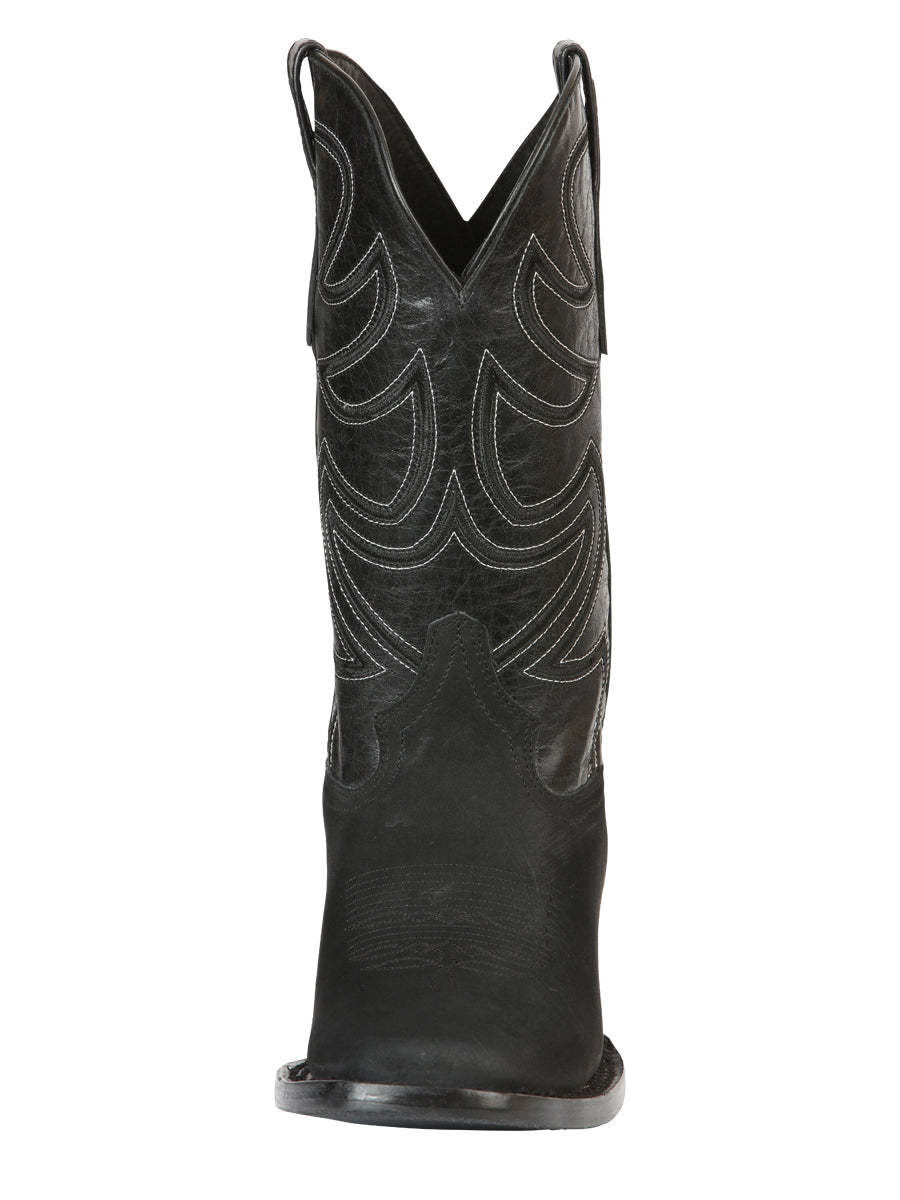 El General Men’s Rodeo Boot Nobuck Leather

 - Black 45567