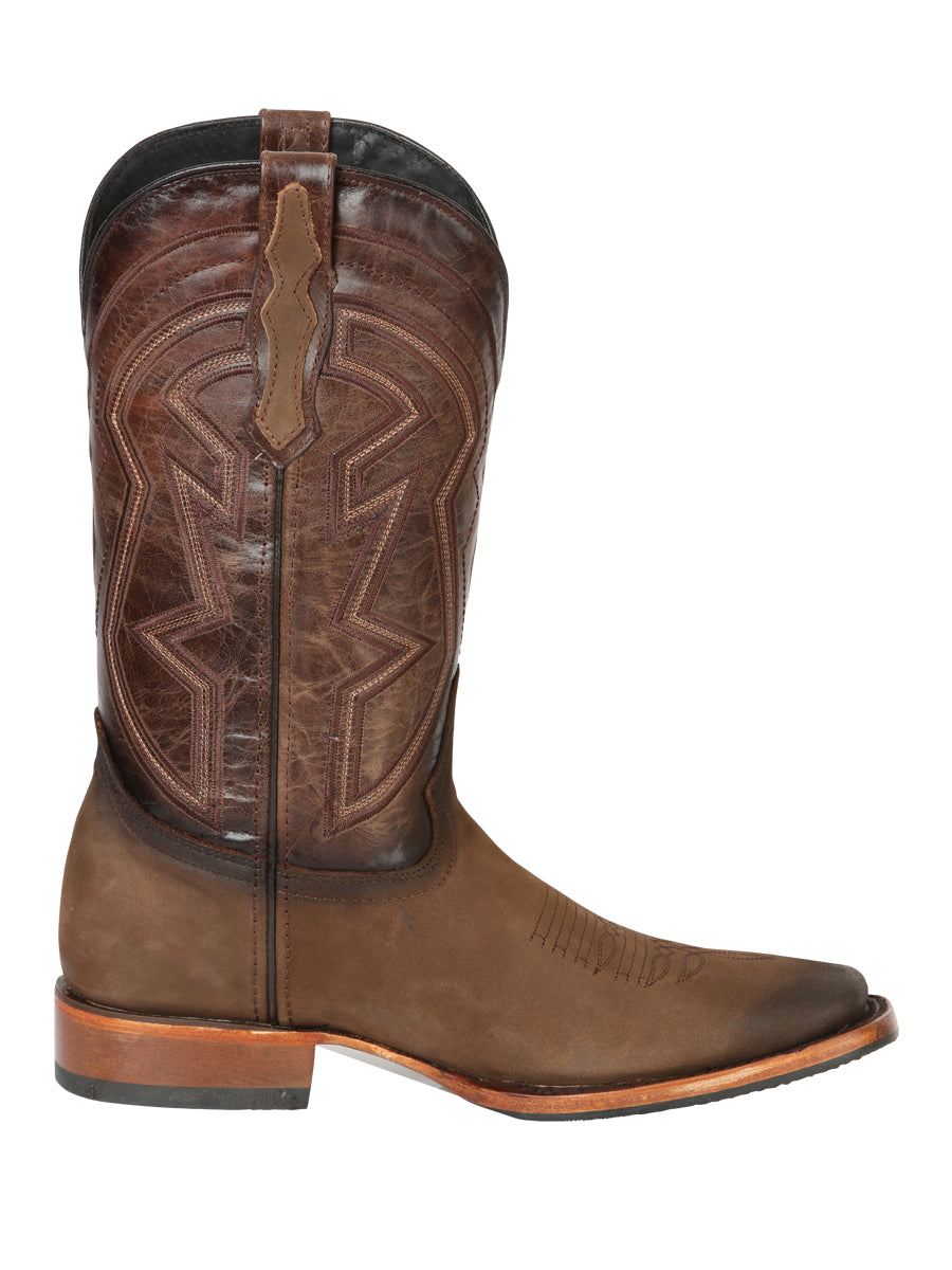 El General Men's Rodeo Boots - Nobuck Camel 45568