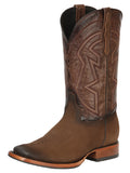 El General Men's Rodeo Boots - Nobuck Camel 45568