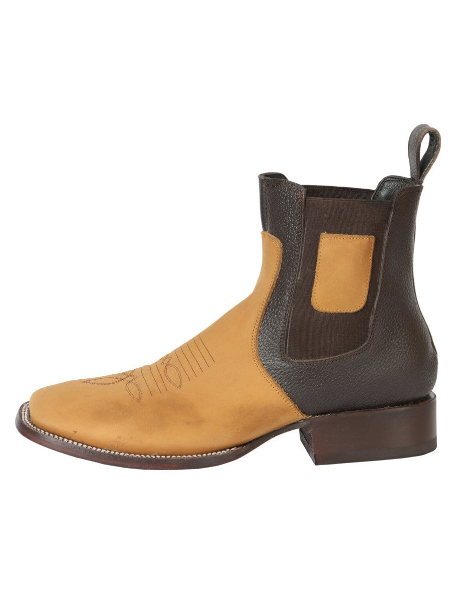 El General Men’s Nobuck Ankle Boots - Honey 45582