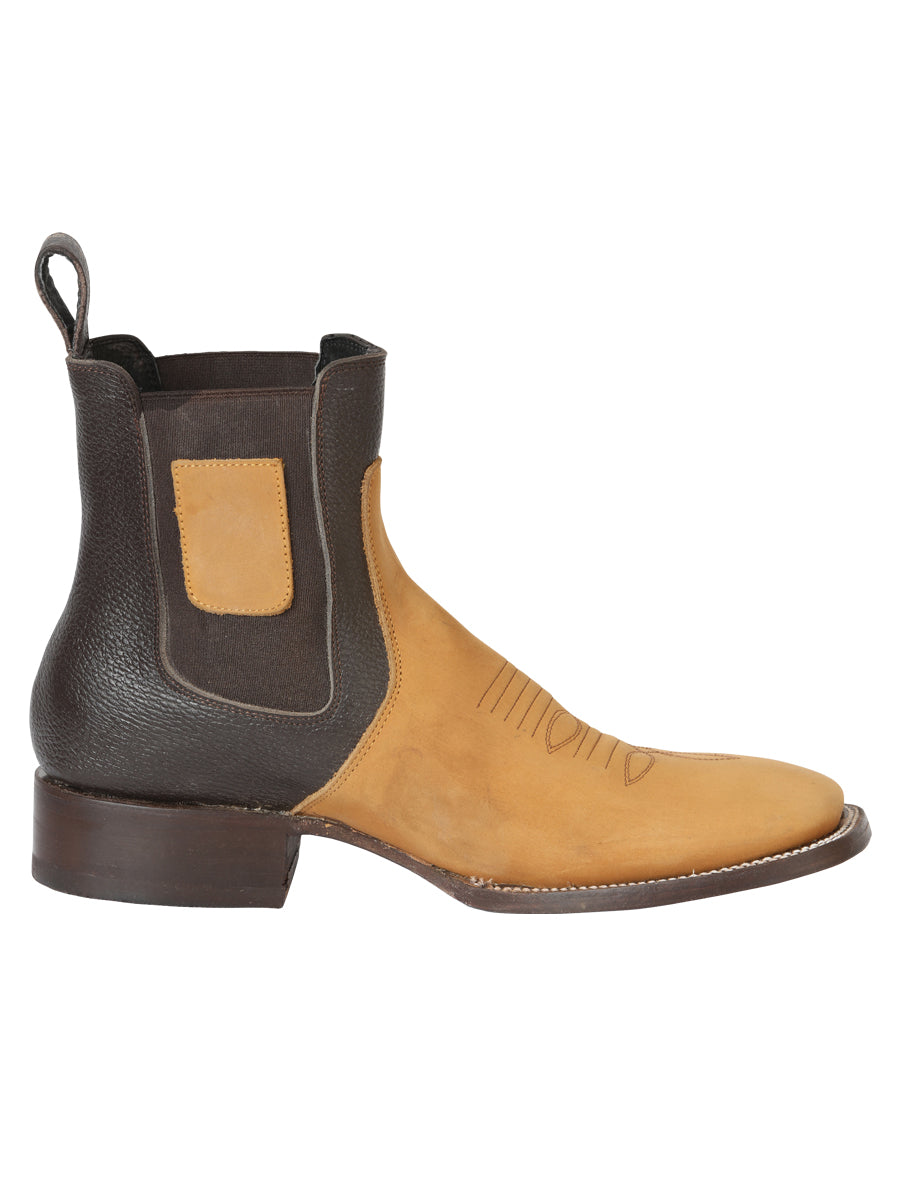 El General Men’s Nobuck Ankle Boots - Honey 45582