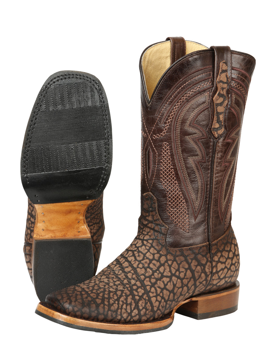 Men’s El General Rodeo Boot - Imitation Bull Neck Sand 45667