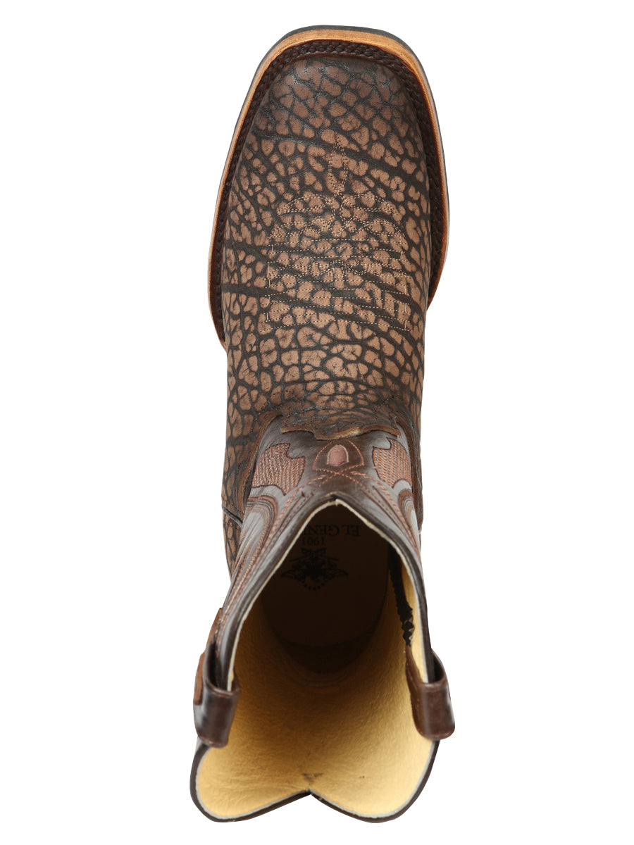 Men’s El General Rodeo Boot - Imitation Bull Neck Sand 45667
