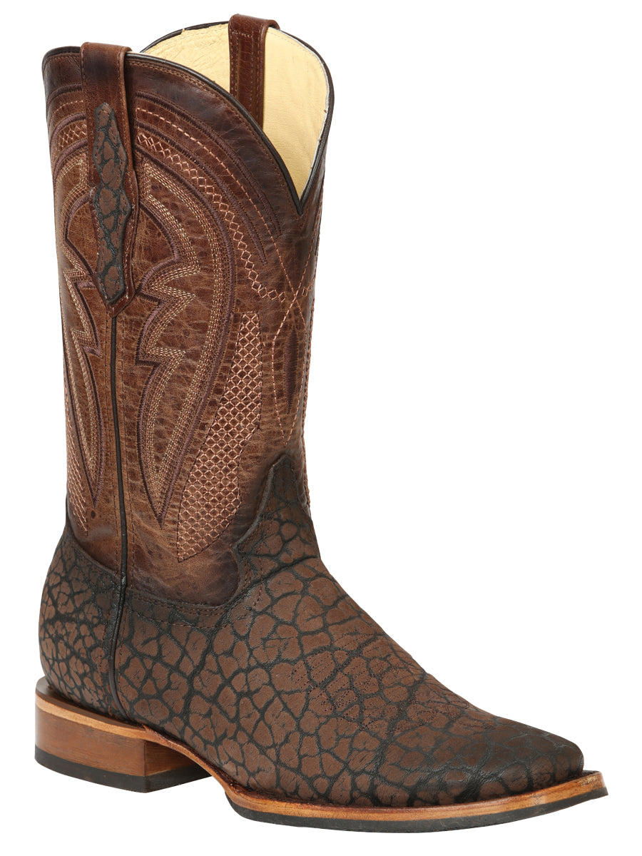Men’s El General Rodeo Boot - Imitation Bull Neck Brown 45668