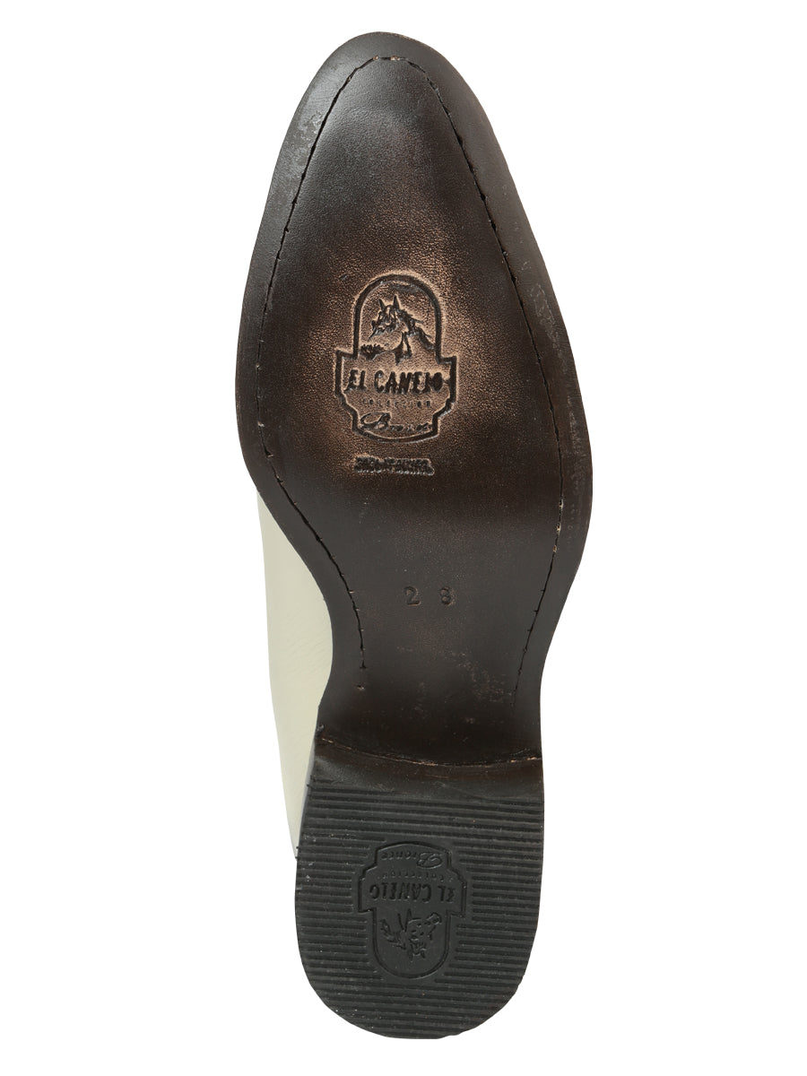 El Canelo Men’s Charro Boots - Oyster Color 45759