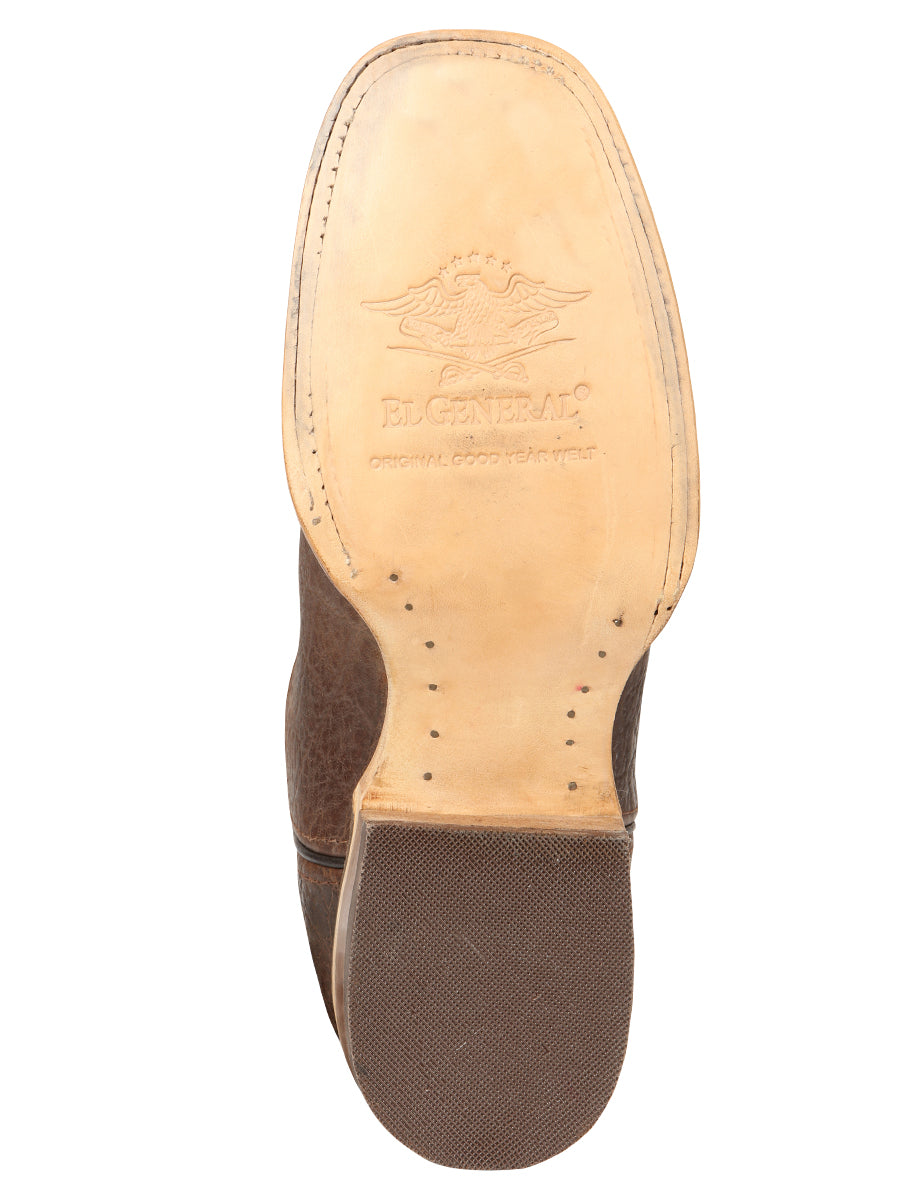 Men’s El General Rodeo Boot Elephant Print Brown 45767
