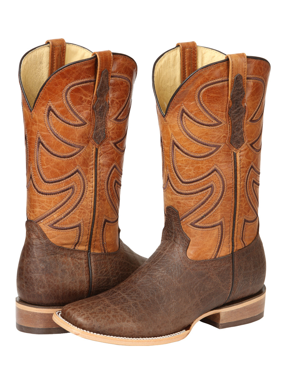 Men’s El General Rodeo Boot Elephant Print Brown 45767