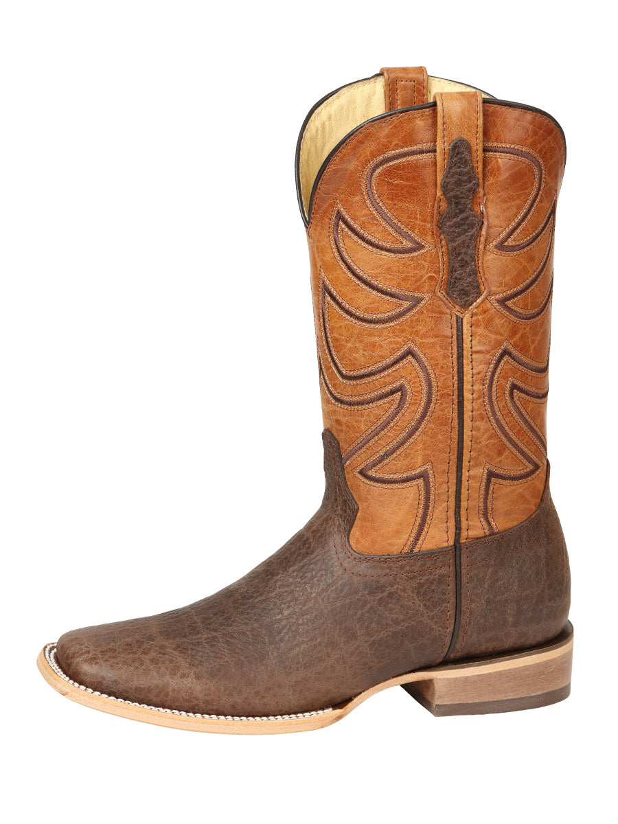 Men’s El General Rodeo Boot Elephant Print Brown 45767