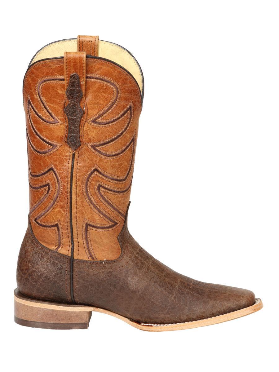 Men’s El General Rodeo Boot Elephant Print Brown 45767