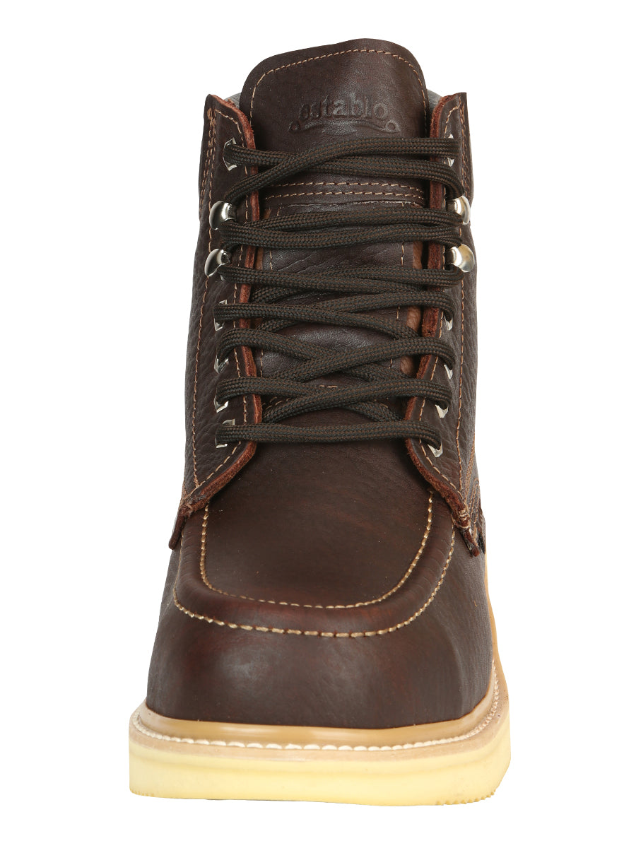 Establo Men's Laced Work Boots with Safety Cap 91310