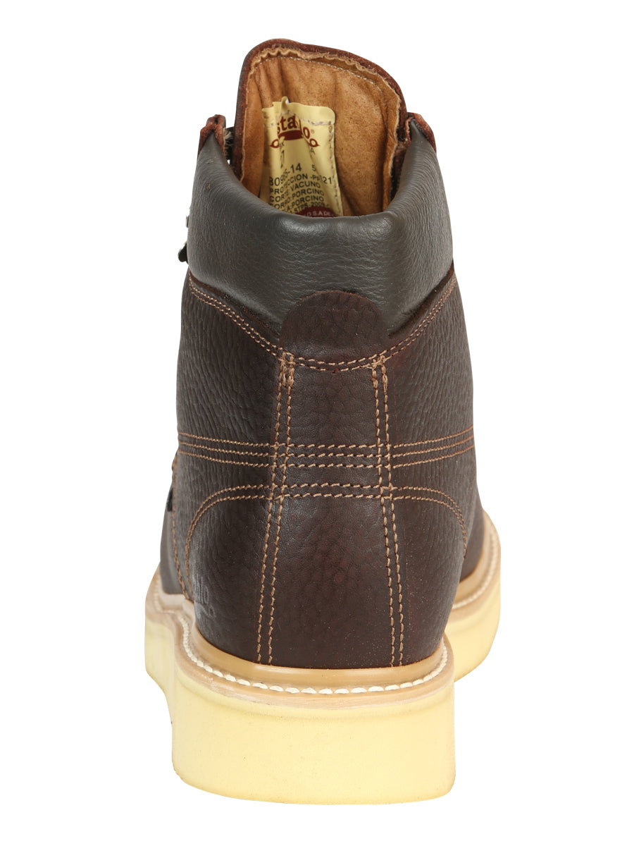 Establo Men's Laced Work Boots with Safety Cap 91310