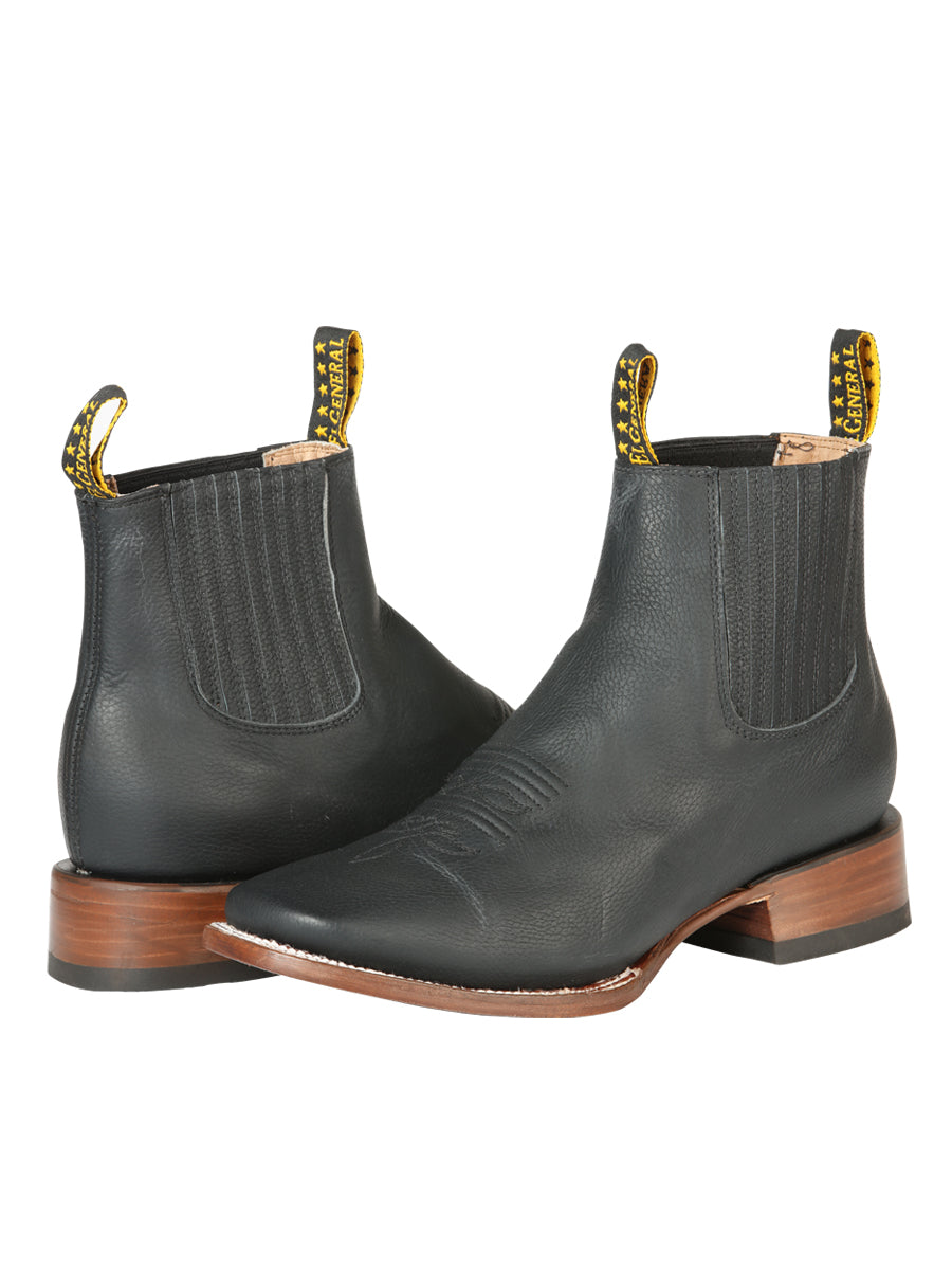 El General Men’s Ankle Boots - Cimarron Leather Black 126610