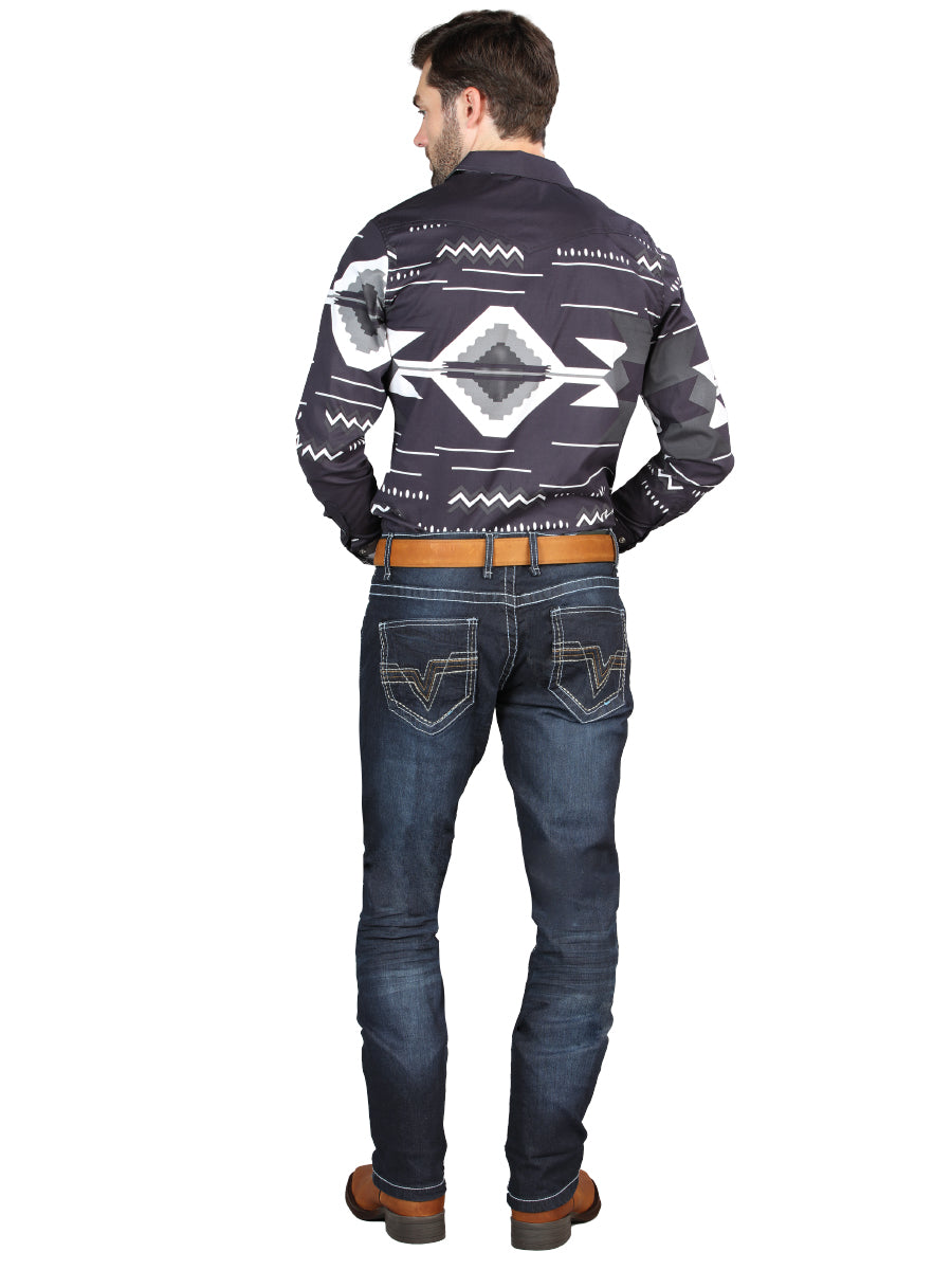 El Norteño Skinny Stretch Denim Pants In Dark Blue 126635