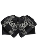 Adult 
Mexican Charro Bow Tie 100% Polyester Black/Silver  600134