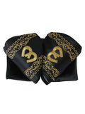 Adult 
Mexican Charro Bow Tie 100% Polyester Black/Gold  600484