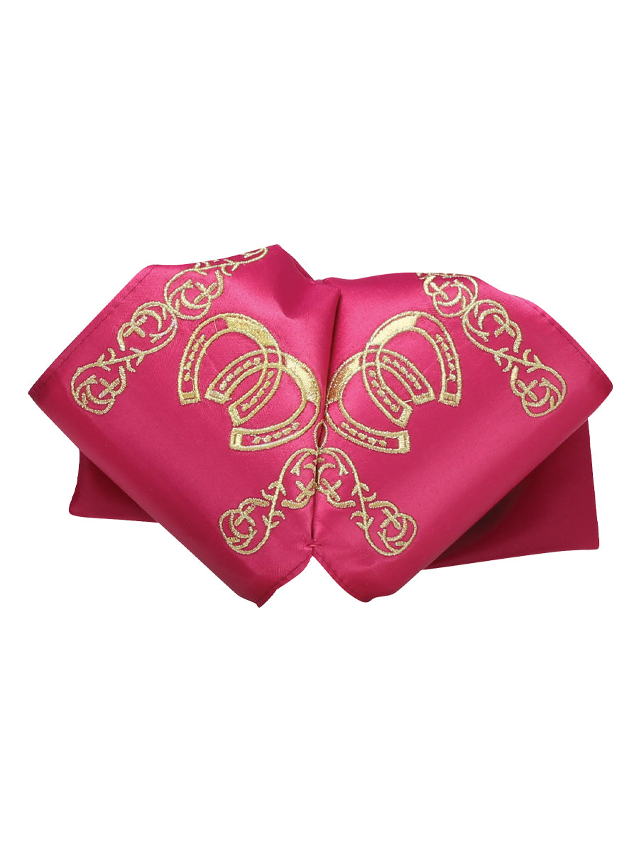 Adult 
Mexican Charro Bow Tie 100% Polyester Fuchsia/Gold  601597