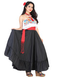 Dancing Skirt Doble Vuelo 100% Cotton Black 601620