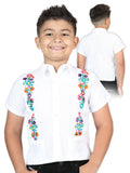 Artisanal Embroidered Shirt 100% Cotton White 603981
