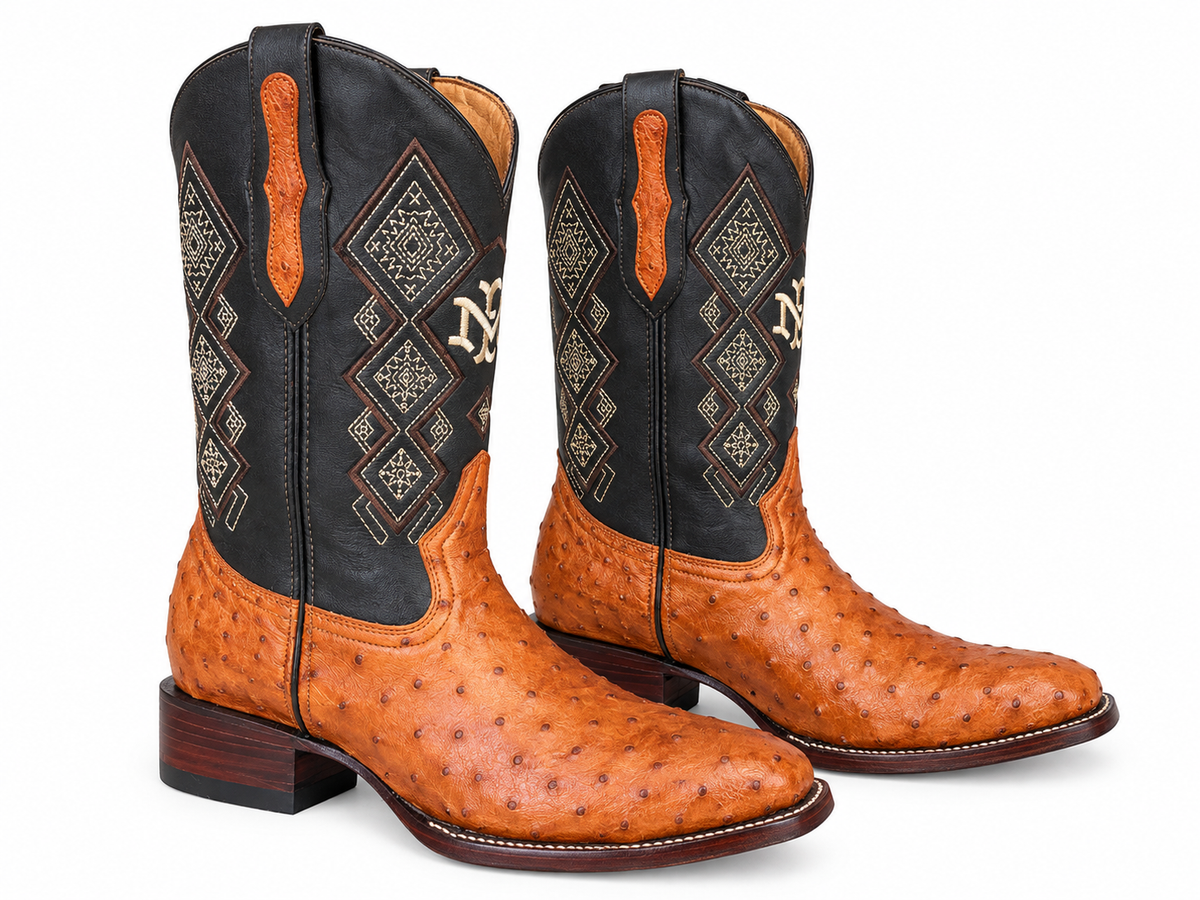 Bota Avestruz Oval Malcreado