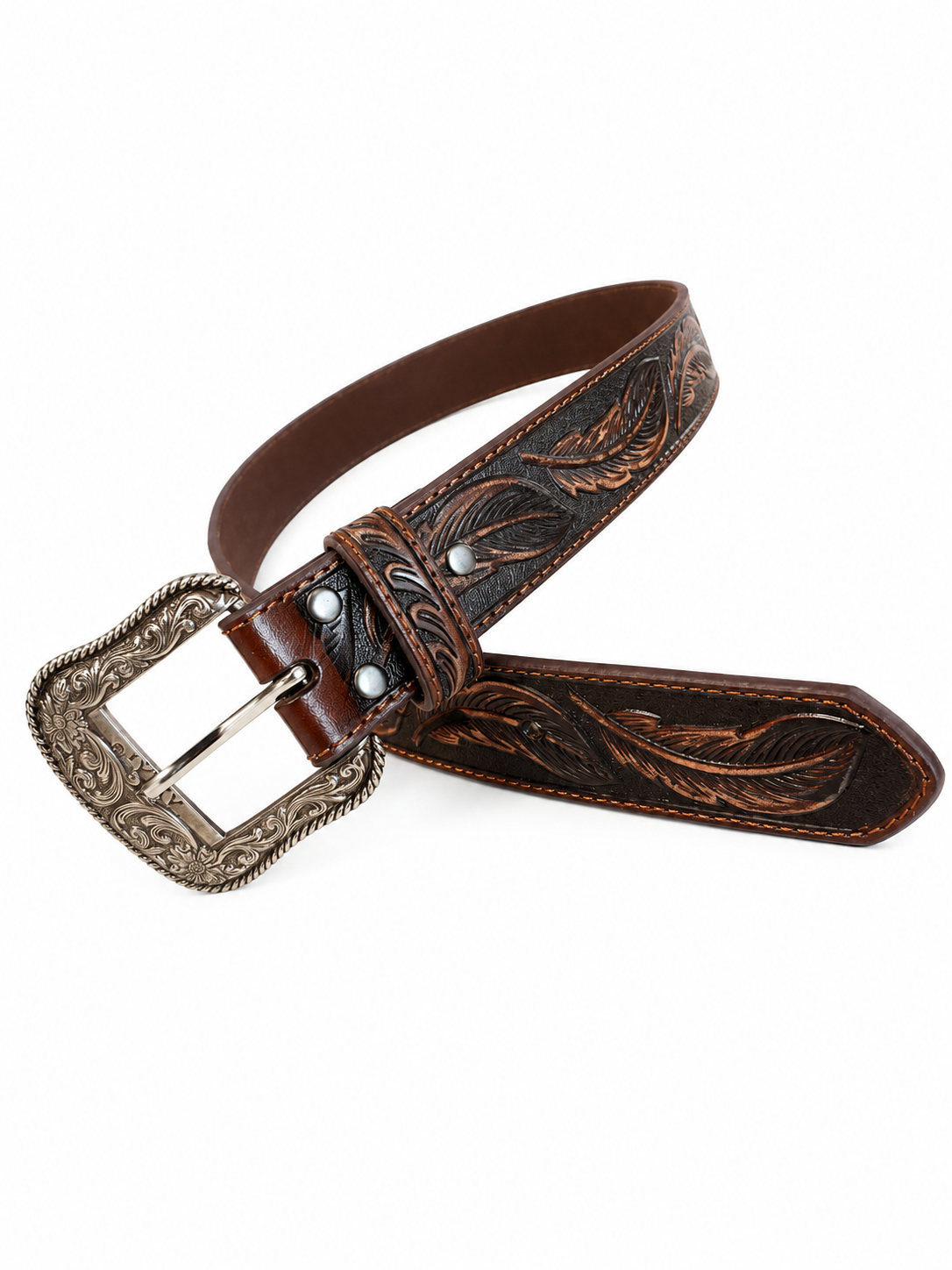 ARIAT Feather Embossed Leather Belt